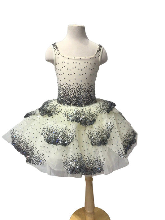 Silver Sequin Romantic Tutu