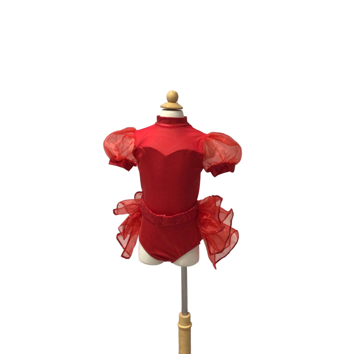 Red Leotard With Half Skirt Jazz