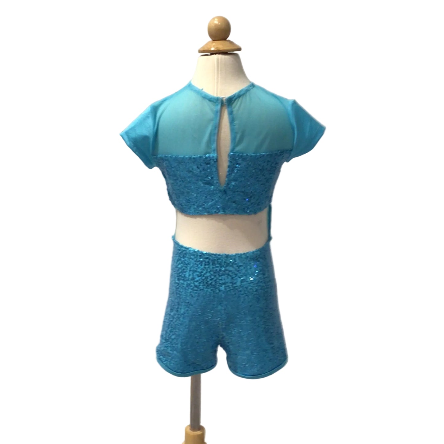 Blue Sparkly Biketard