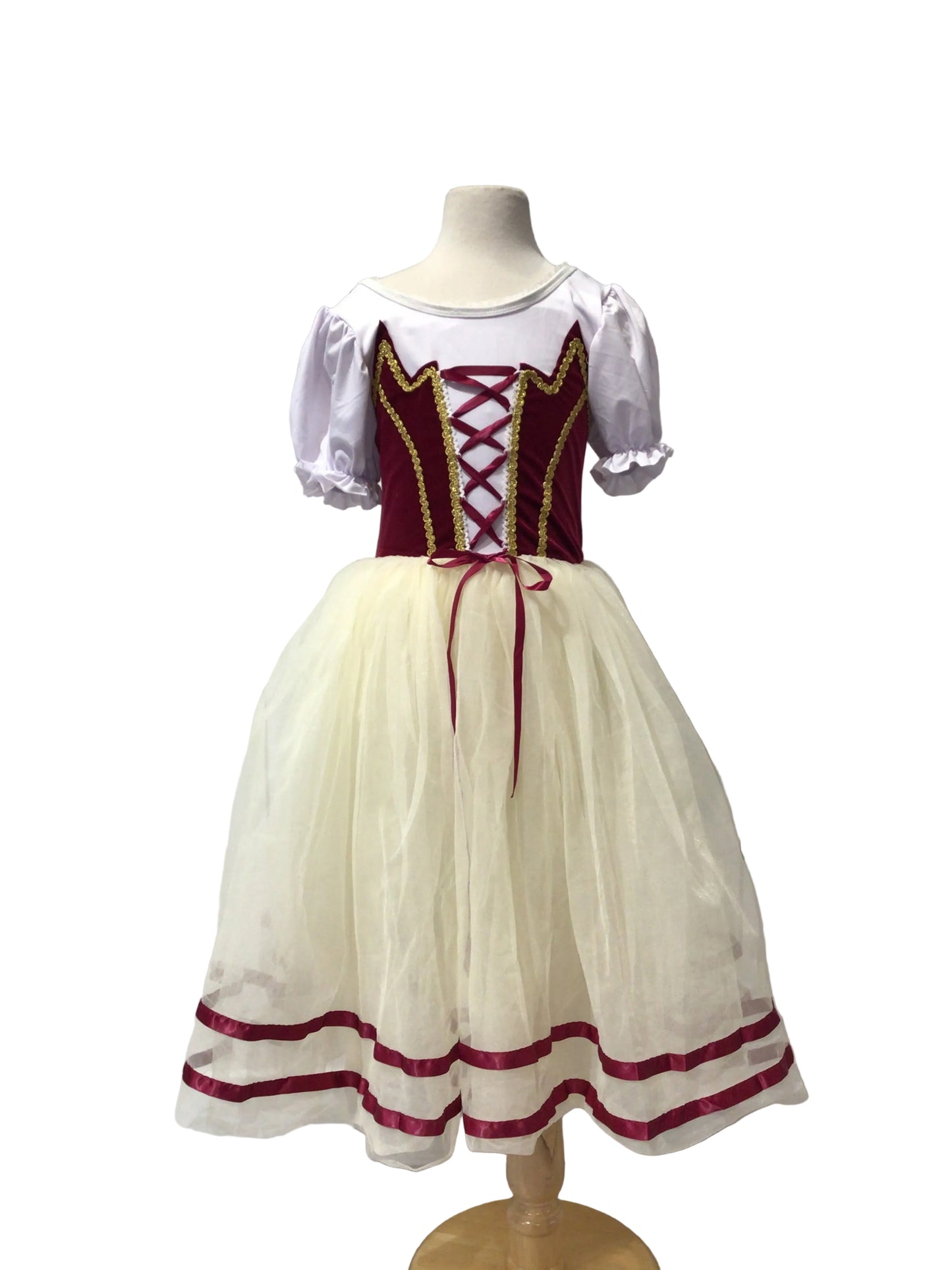 Red and Cream Peasant Tutu