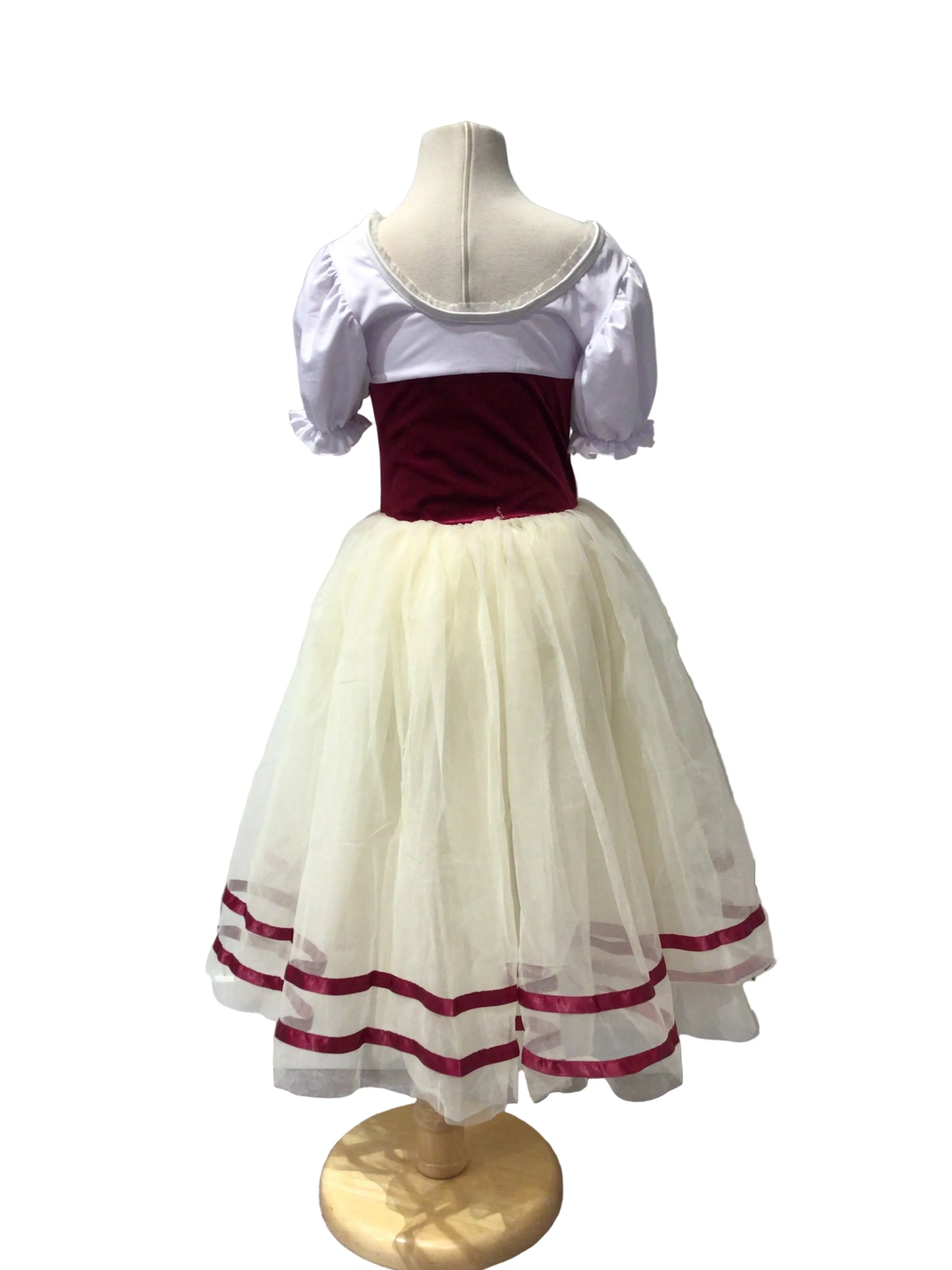 Red and Cream Peasant Tutu