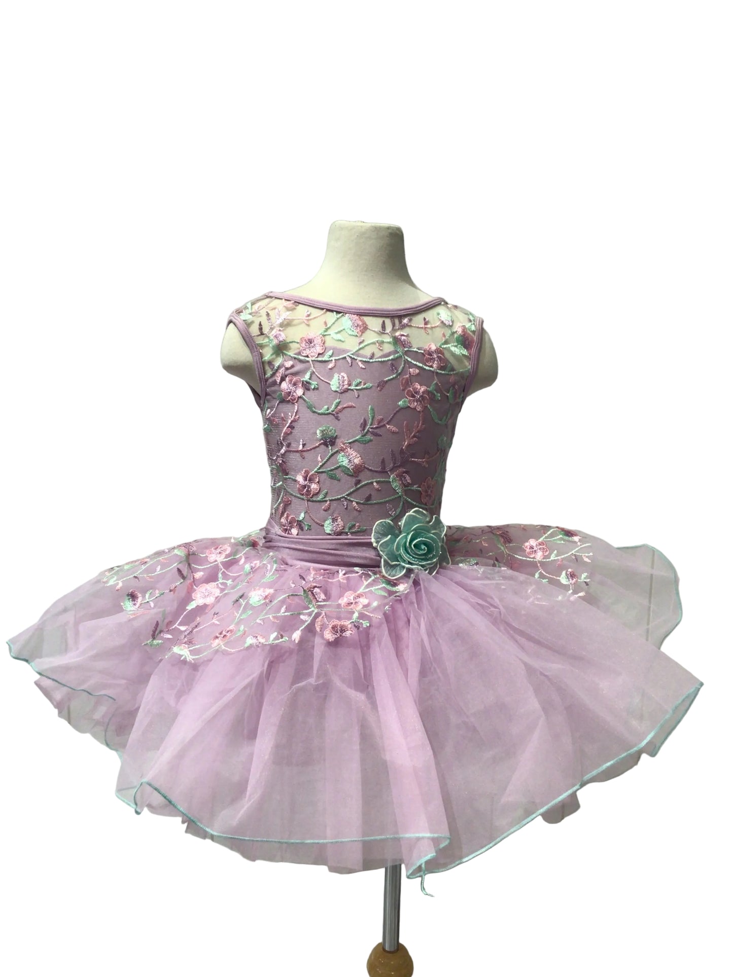 Pink Flower Lace Tutu