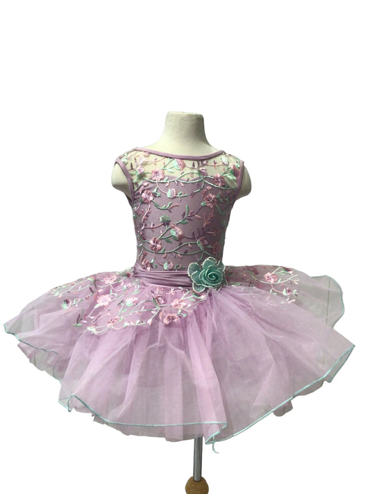 Pink Flower Lace Tutu