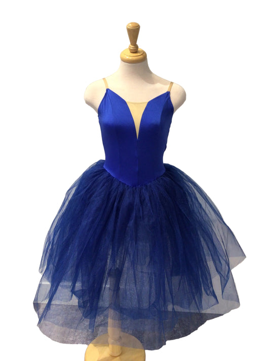 Blue Ballet Romantic Tutu with Sleeve Accessory
