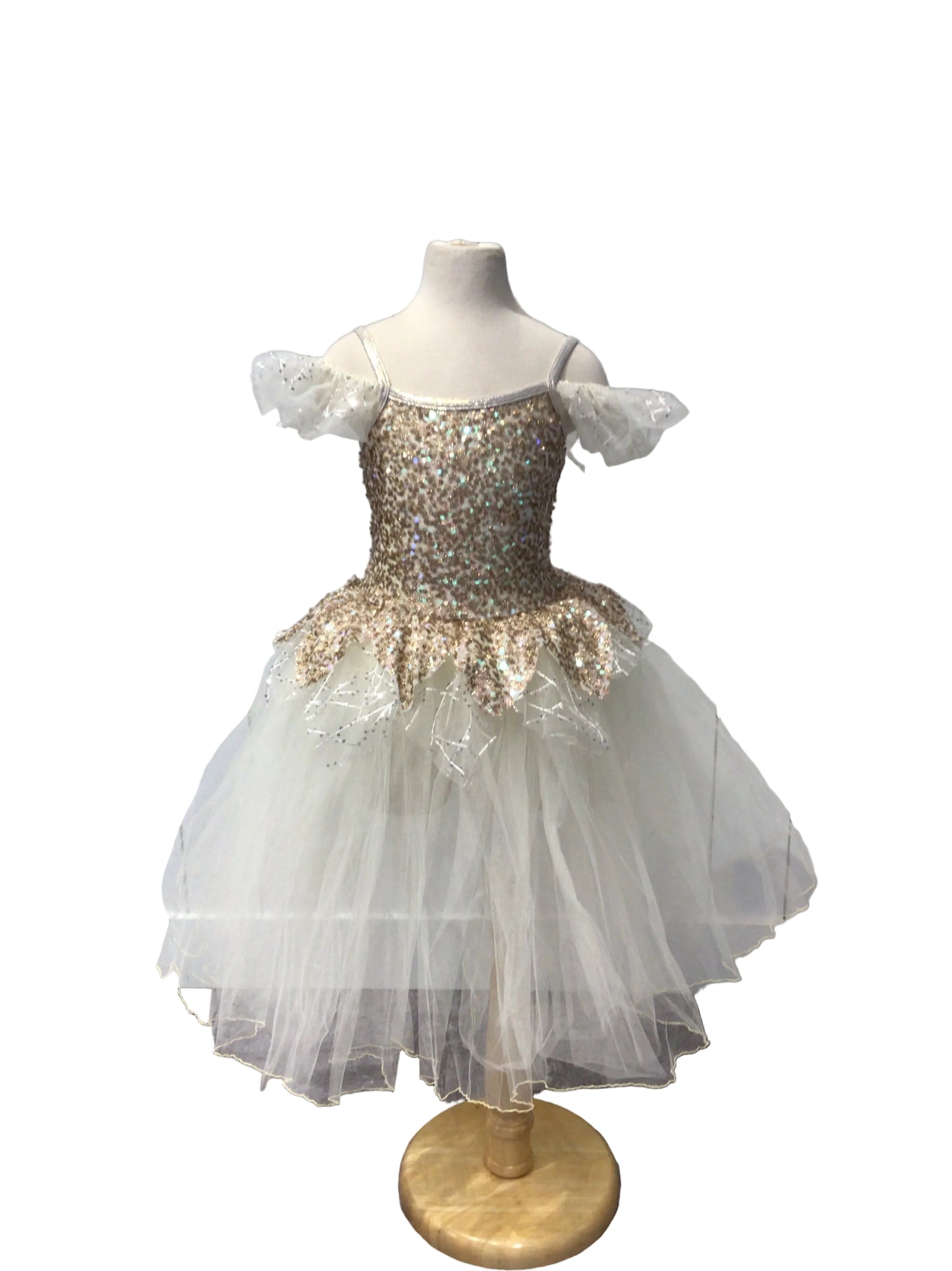 Cream and Gold Romantic Tutu