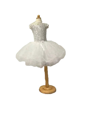 White Sequin Child Classic Tutu