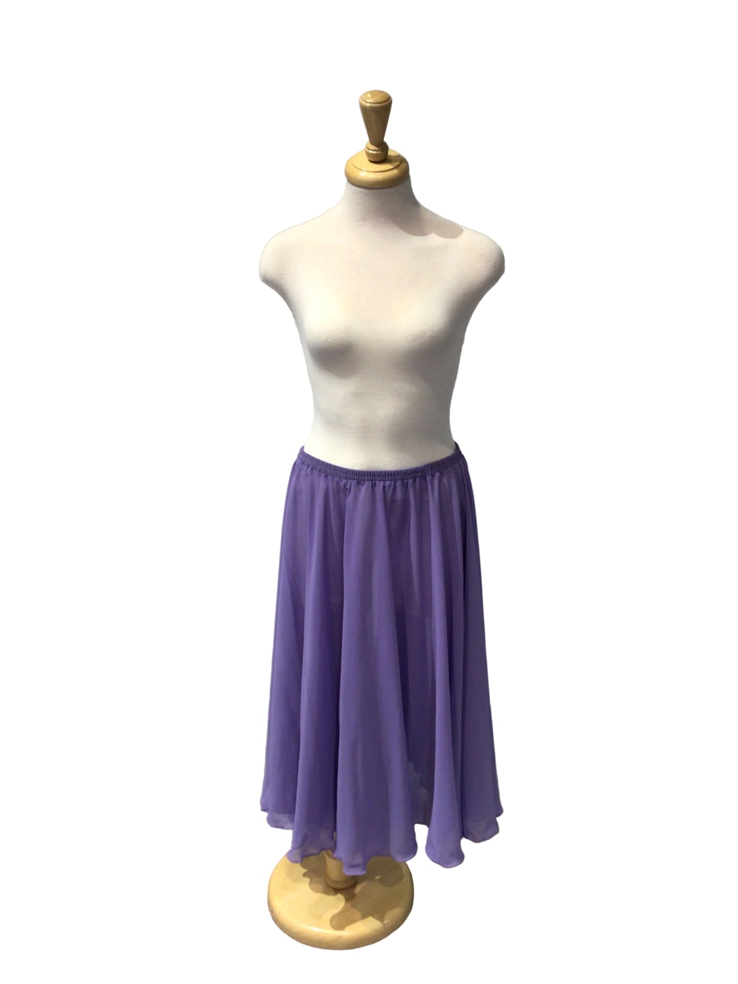 Lilac Long Circle Skirt