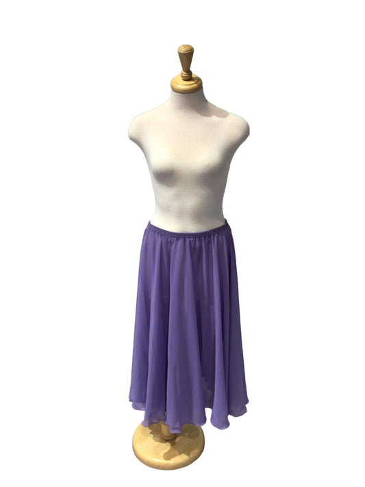 Lilac Long Circle Skirt