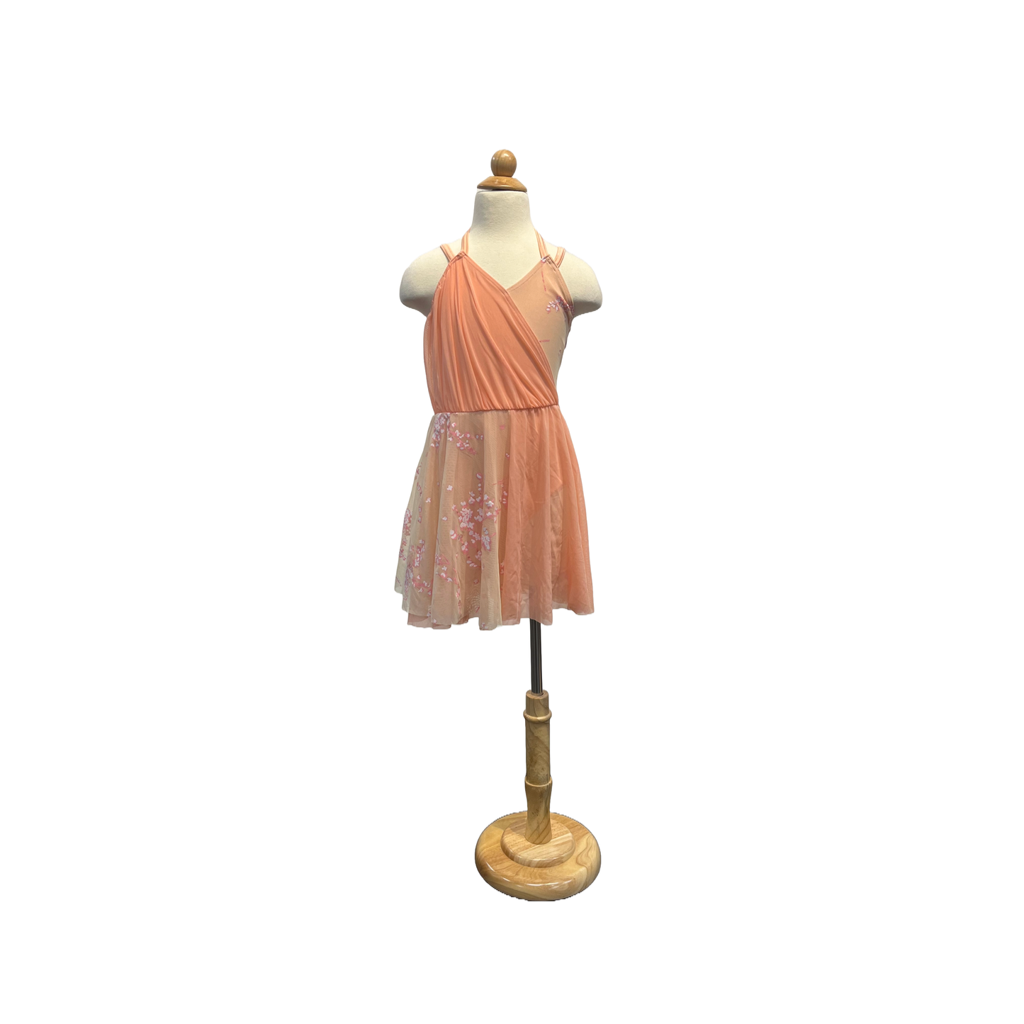 Peach Ballet Dress with Blossoms