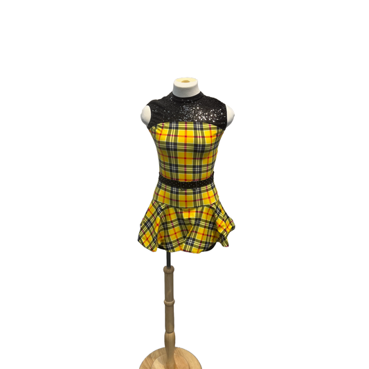 Plaid sparkle dress