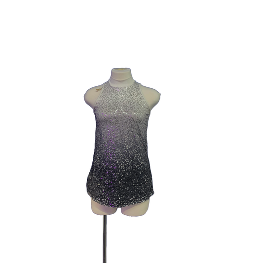 Black and White Sequin Shirt