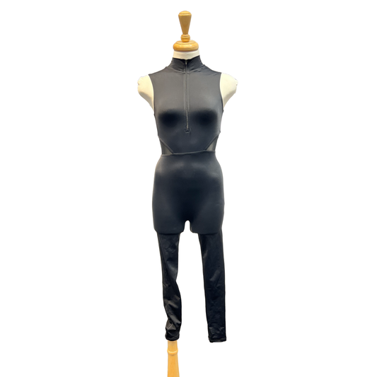 Black High Neck Unitard