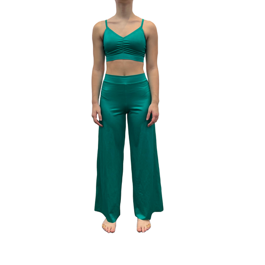 Two Piece Green Pants and Top