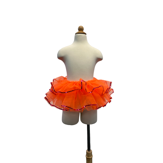 Child Small Neon Orange Tutu