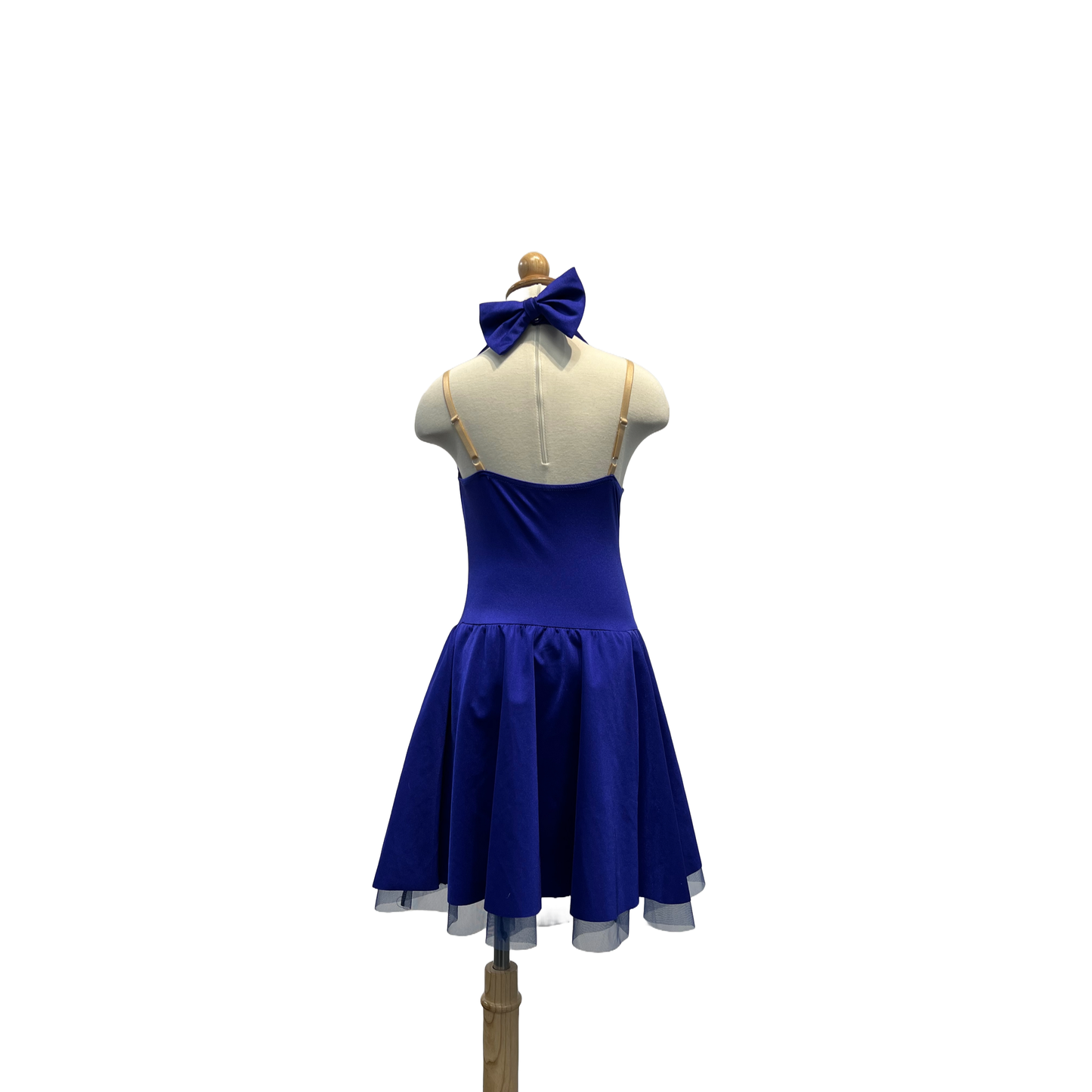 Blue Halter Short Dress