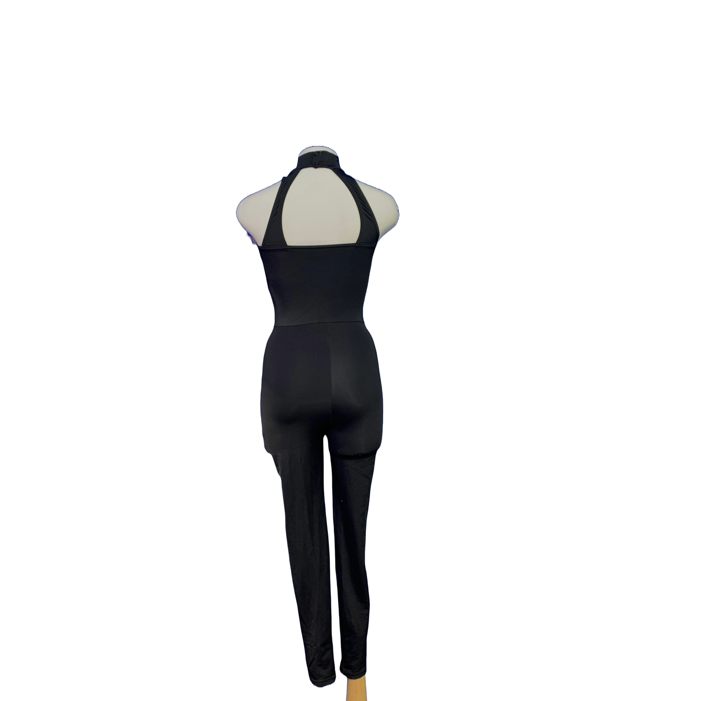 High Neck Black Unitard