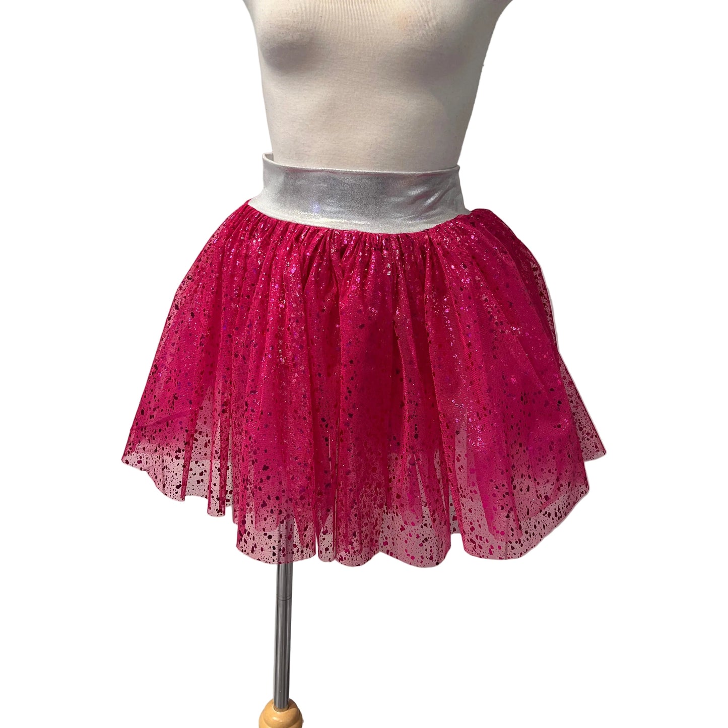 Hot Pink Unitard with Tutu Skirt