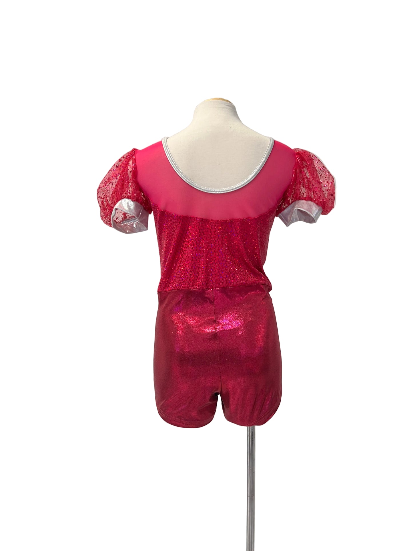 Hot Pink Unitard with Tutu Skirt