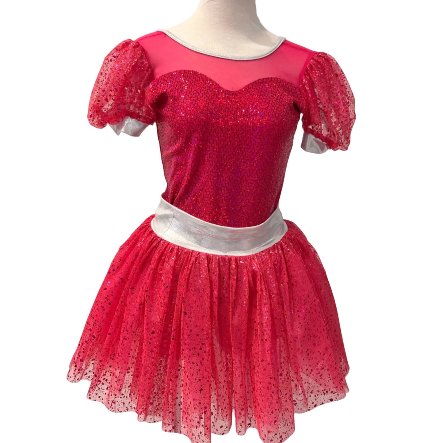 Hot Pink Unitard with Tutu Skirt