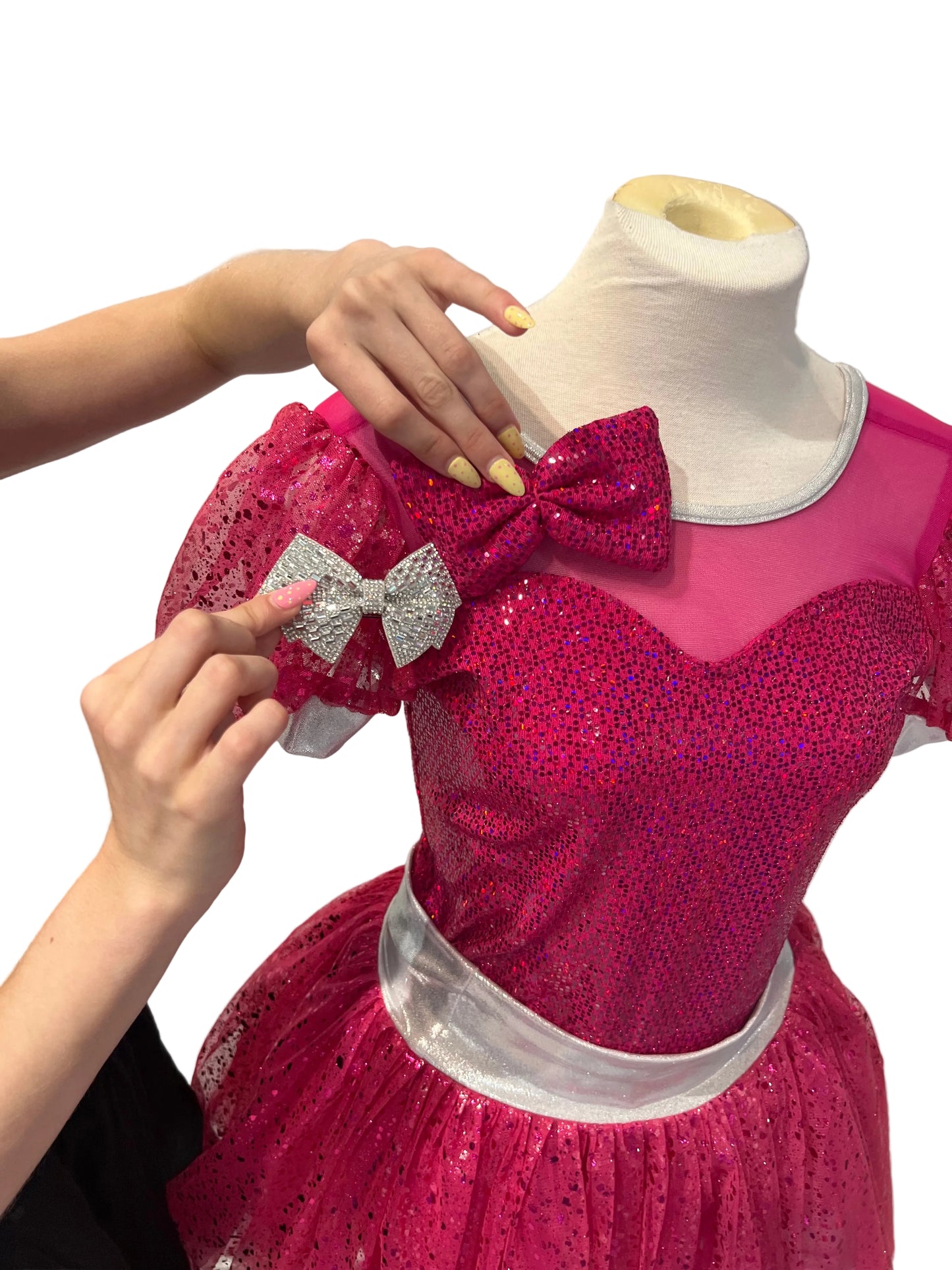 Hot Pink Unitard with Tutu Skirt
