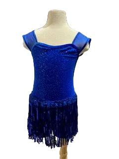 Royal Blue Short Fringe Jazz