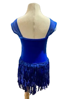 Royal Blue Short Fringe Jazz