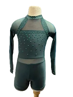 Drak Green Long Sleeve Biketard