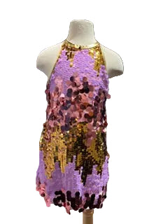 Pink and Gold Disco Dress