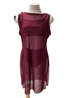 Wine Red Mesh Costume