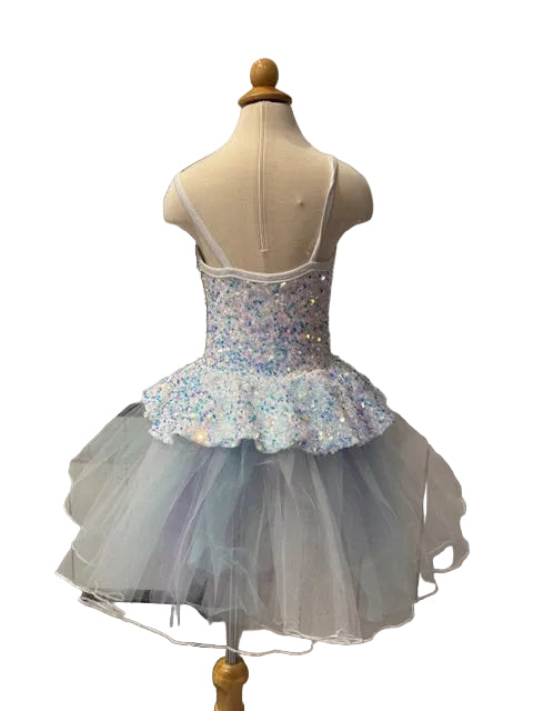 White Sequin Tutu Dress