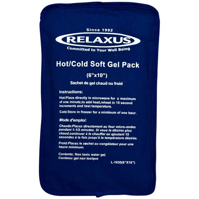 Relaxus Soft Gel Pack Hot/Cold 6"x10"
