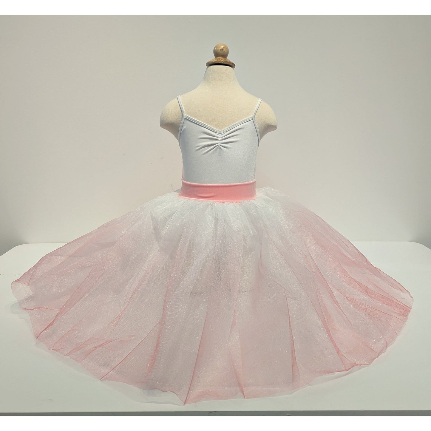 Childs White and Pink Ballet Dress