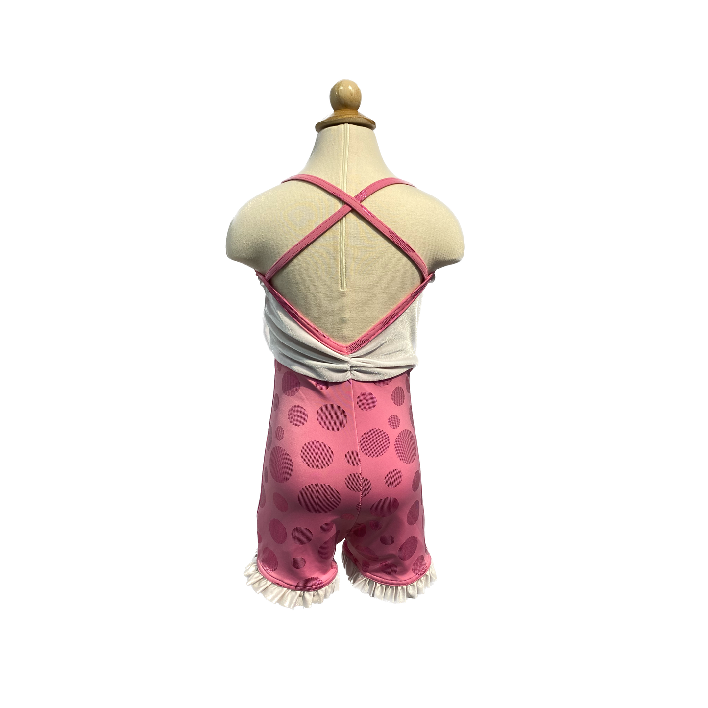 Pink Polka Dot Unitard