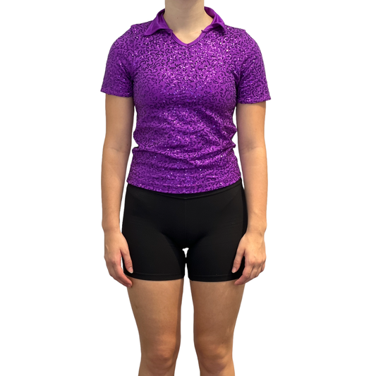 Purple Sequin Jazz Shirt Costume