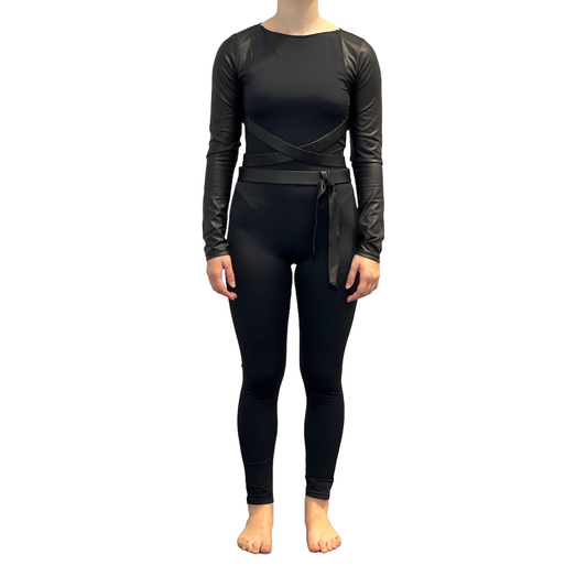 Black Acro Leotard Costume