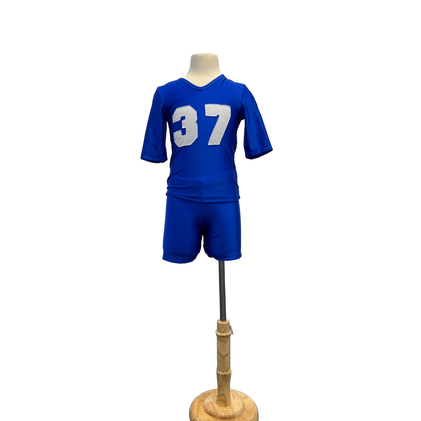 Royal blue football outfit