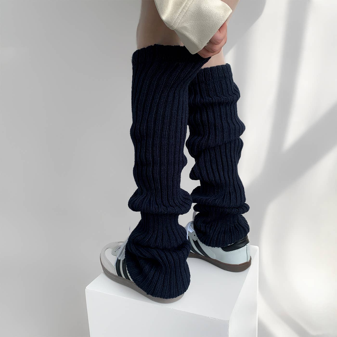 Chunky Ribbed Knit Leg Warmers