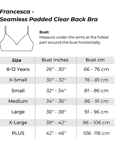 Seamless Clear Back Bra
