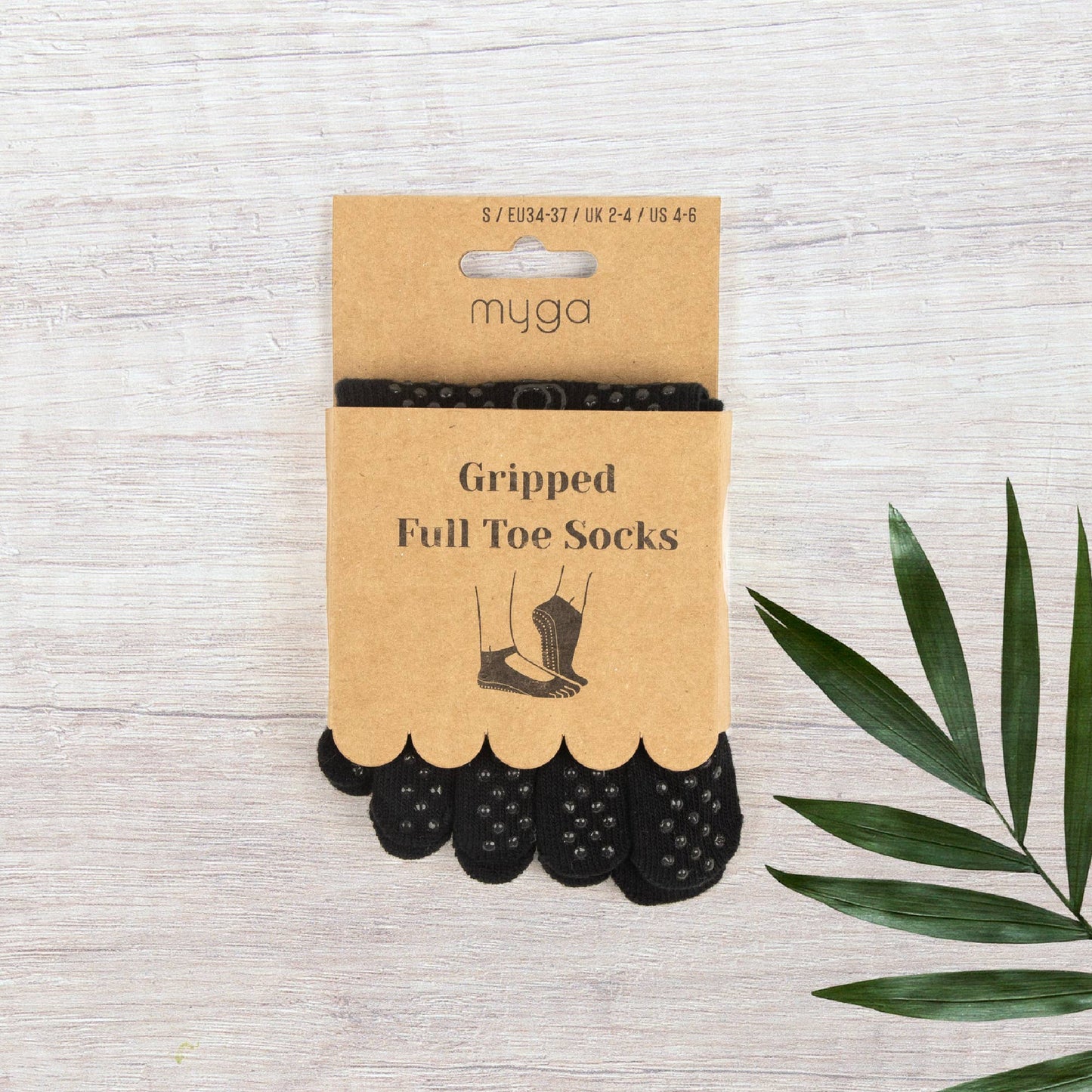 Myga - Gripped Full Toe Yoga Socks