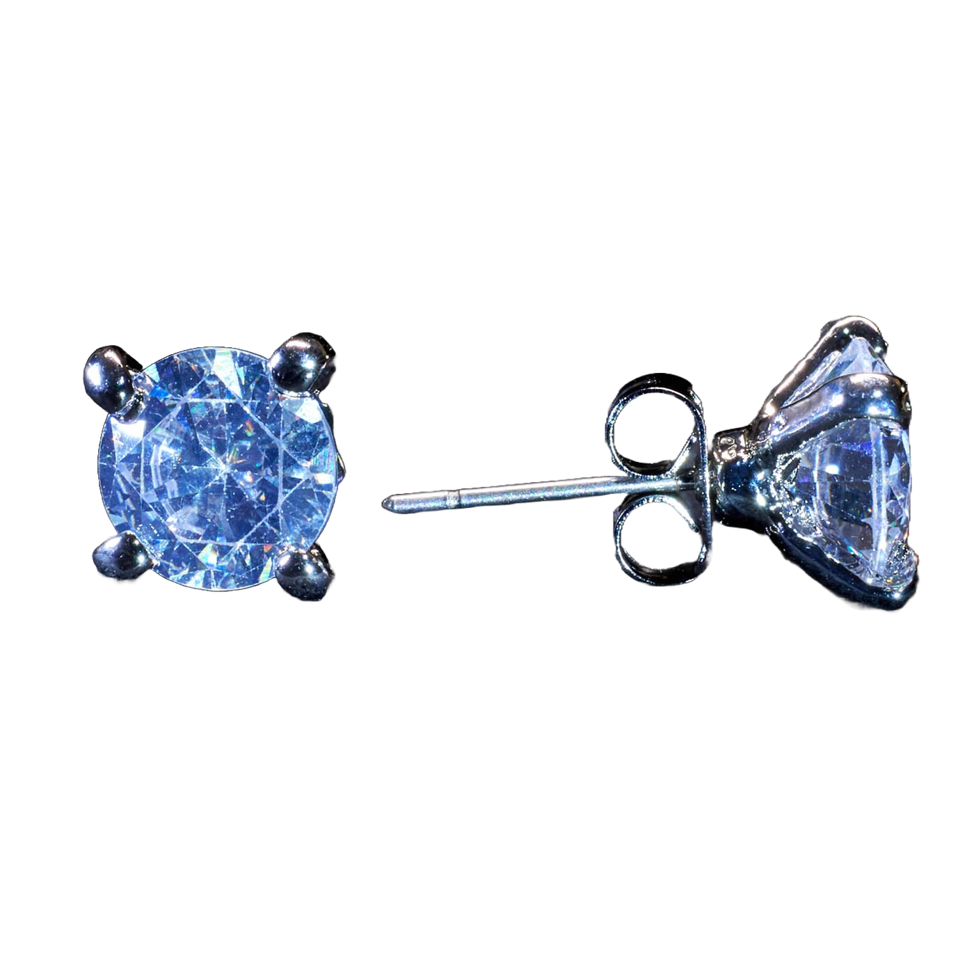 Kissed by Glitter Crystal Stud 8mm – Pierced