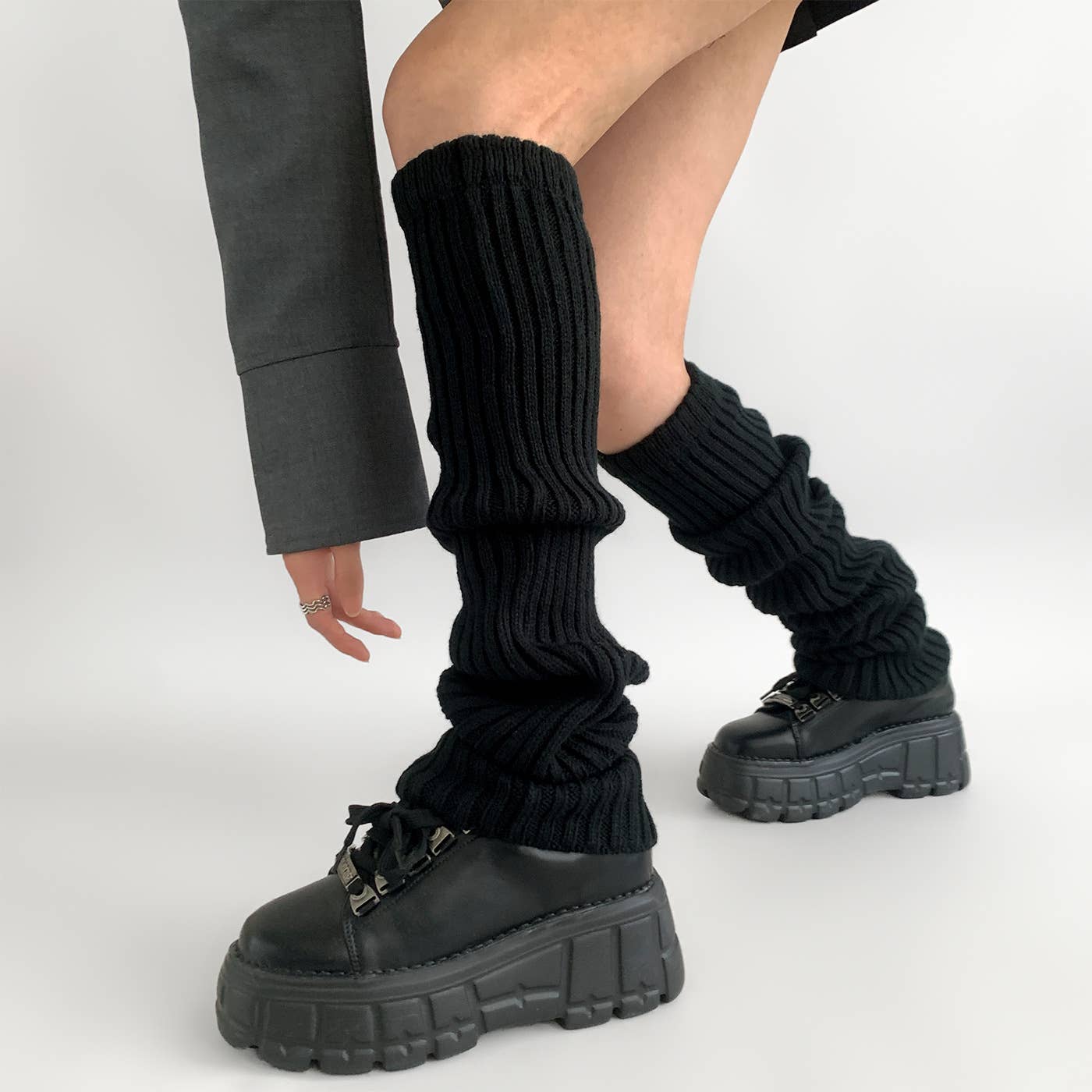 Chunky Ribbed Knit Leg Warmers