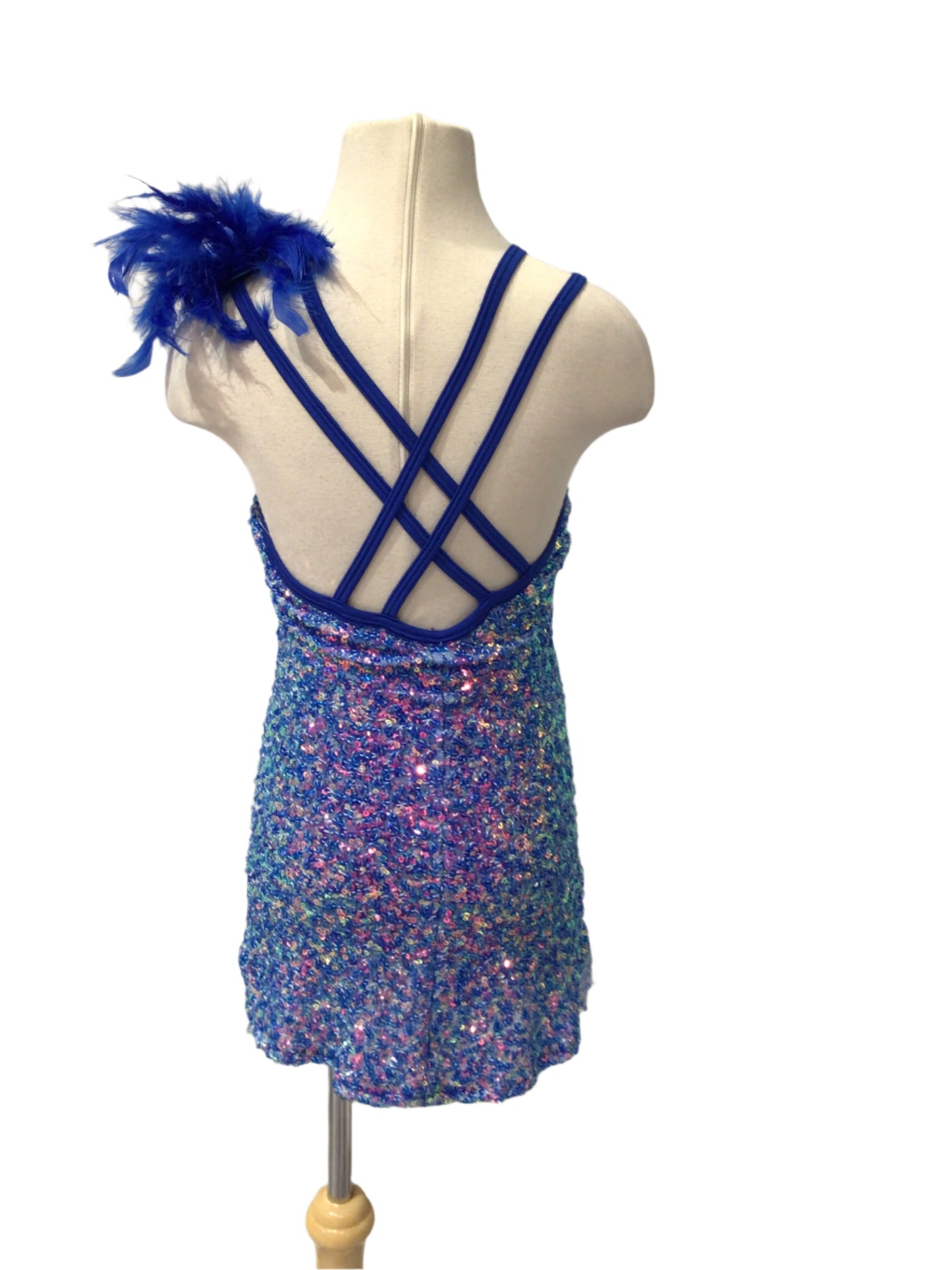 Royal Blue Iridescent Jazz Dress