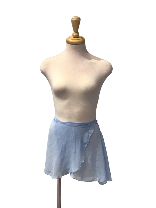 Light Blue Wrap Skirt
