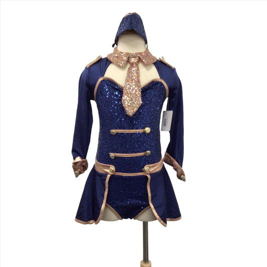 Rose Gold and Navy Bellhop Costume