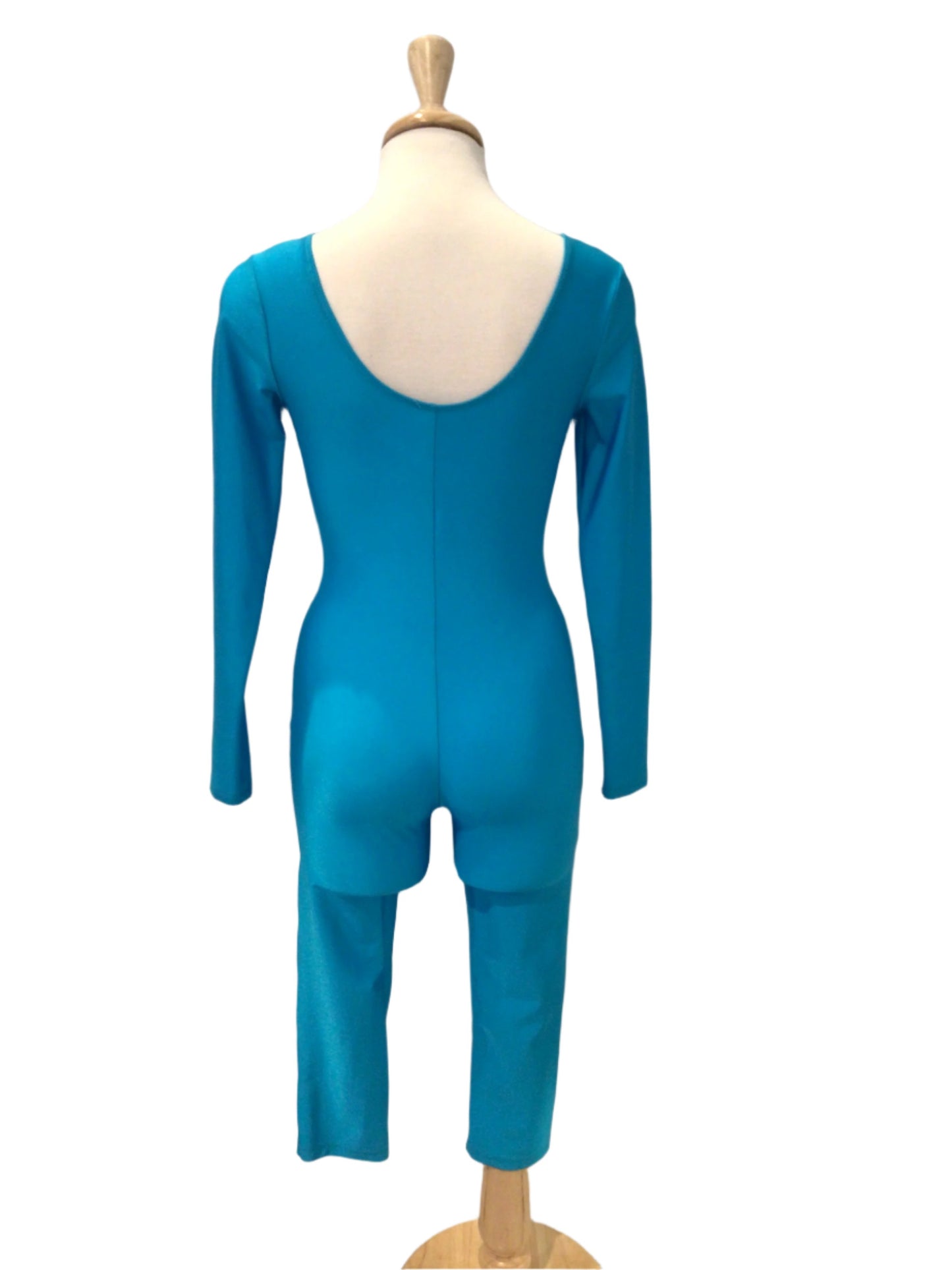 Bright Blue Long Sleeve Unitard