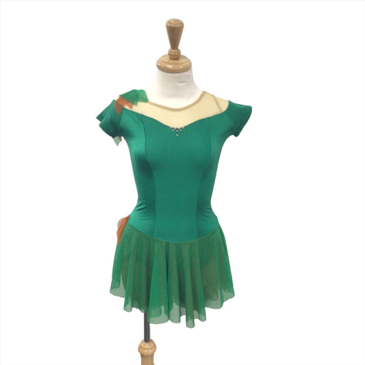 Green Forest Fairy Ballet Dress