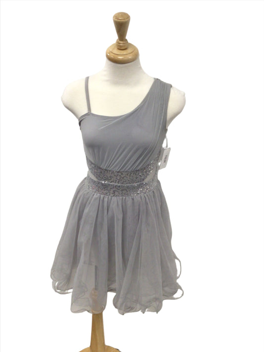 Grey Lyrical Dress with sequins