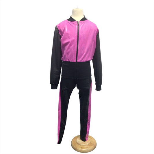 Hip Hop Jacket  Pink/Black with Pink Pants