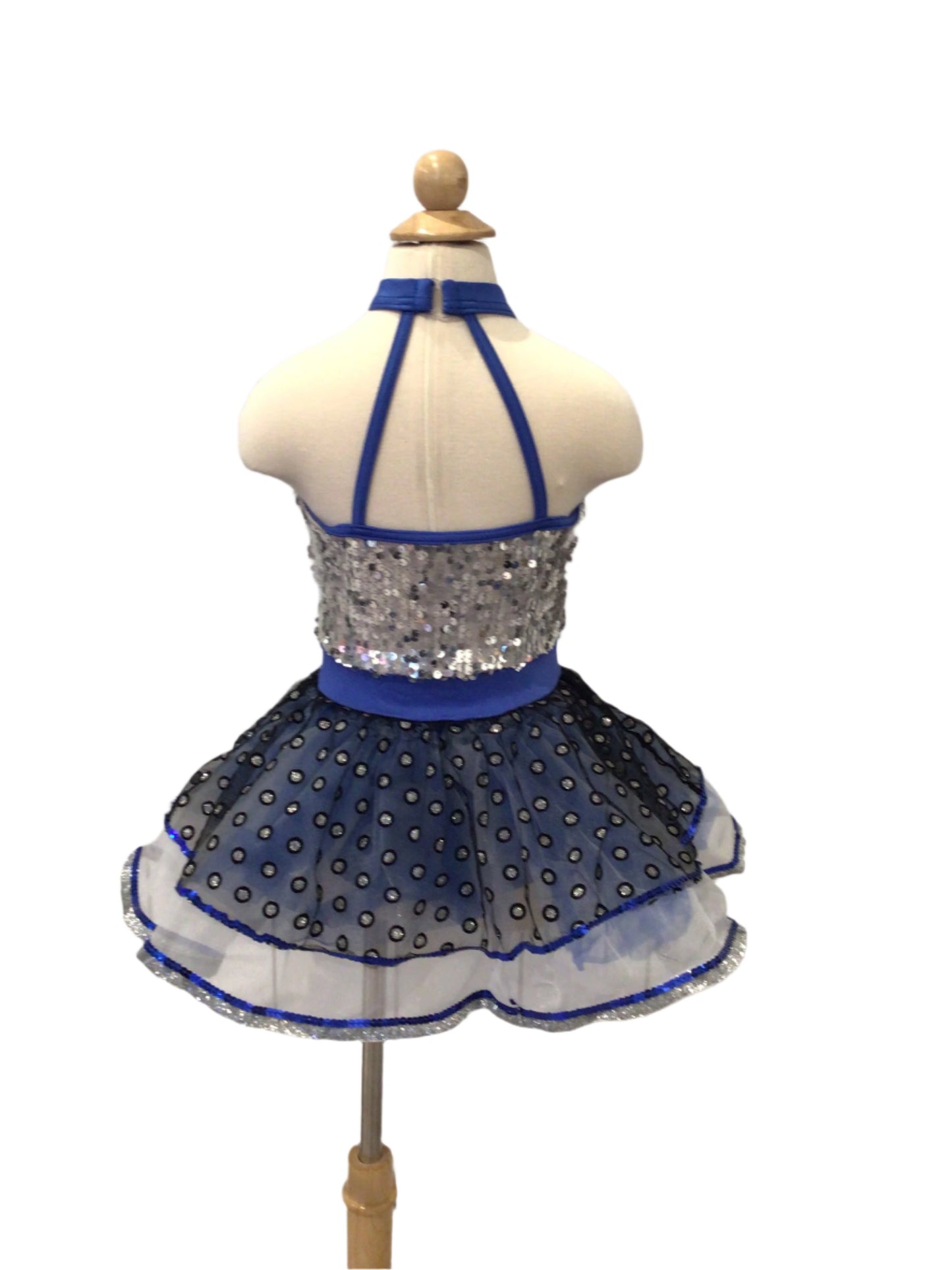 Silver and Royal Blue Sparkle Tutu