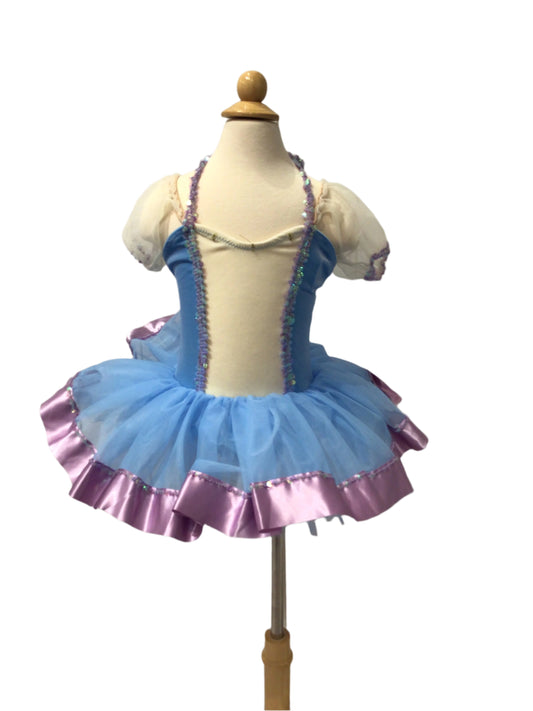 Baby Blue and Pink Velvet Tutu